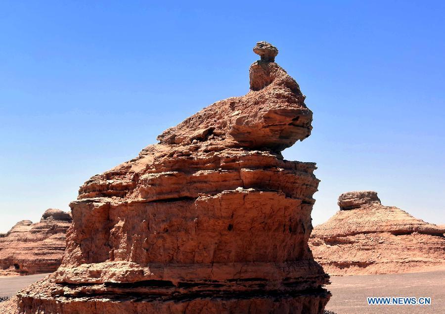 Yardang landforms at Dunhuang Yardang National Geopark