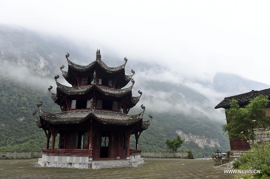 Scenery of Gongtan ancient town nowadays