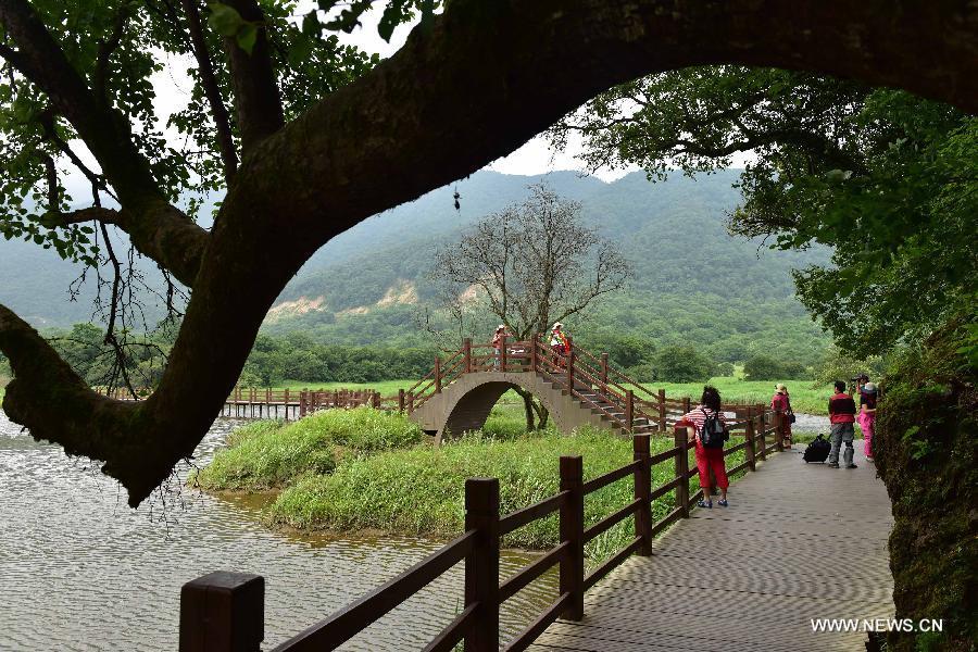 Amazing view of Dajiuhu Natiional Wetland Park in Shennongjia