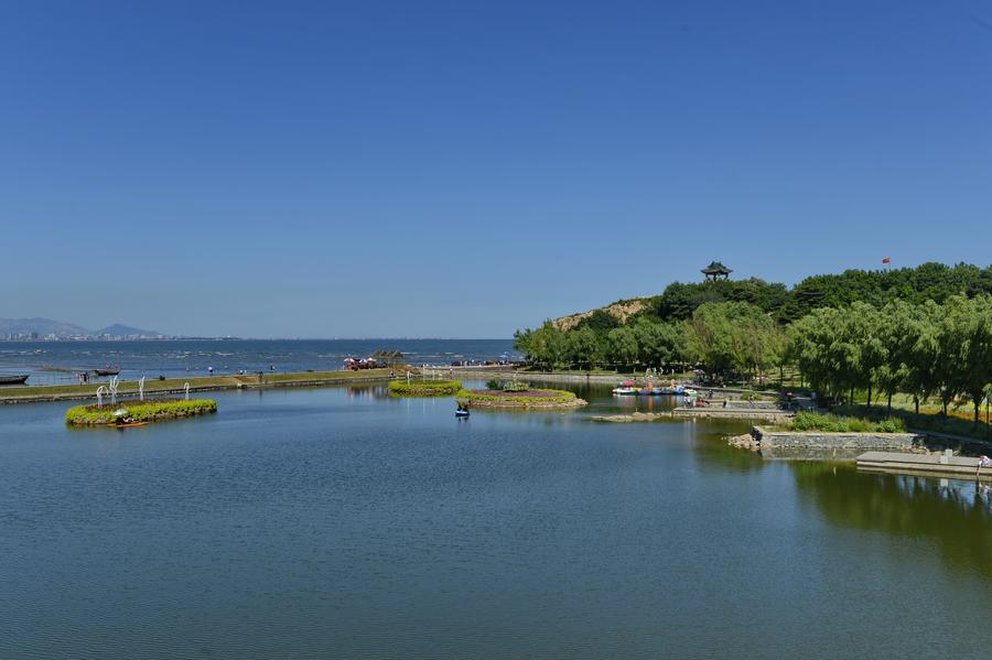 A fresh look of the beach in Qinhuangdao