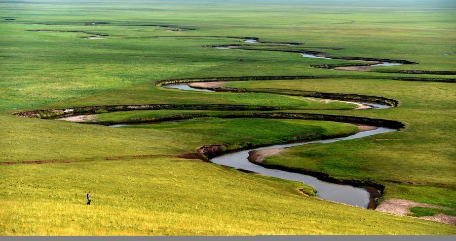 Magnificent prairie scenery in Inner Mongolia