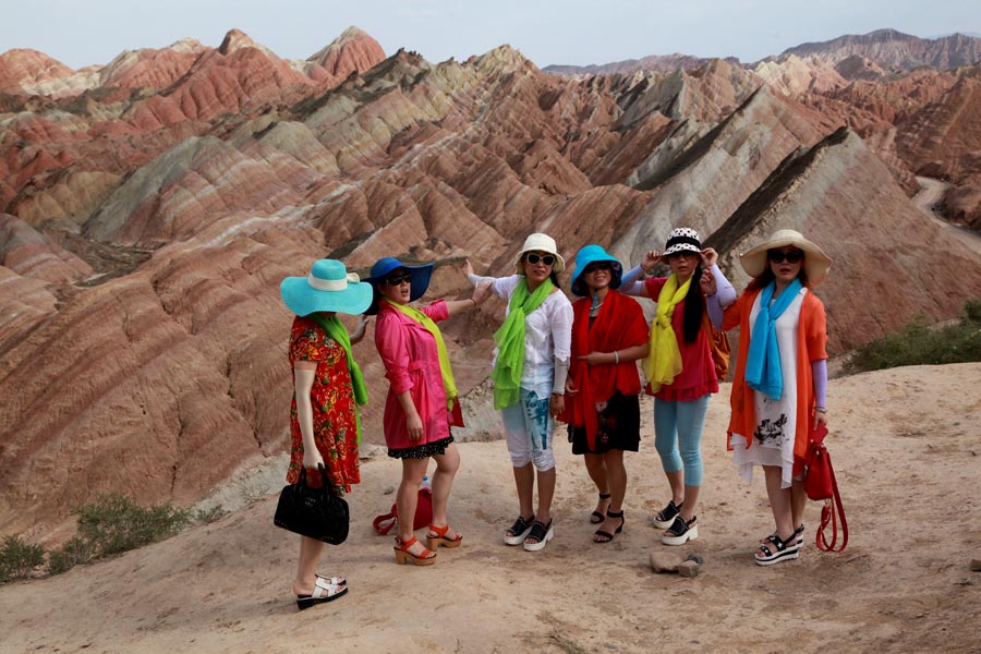 Zhangye mountains: A fairyland