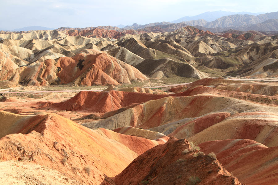 Zhangye mountains: A fairyland