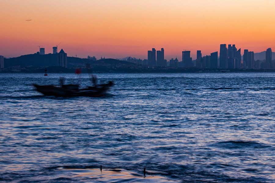 Mesmerizing coastal scenery in Qingdao