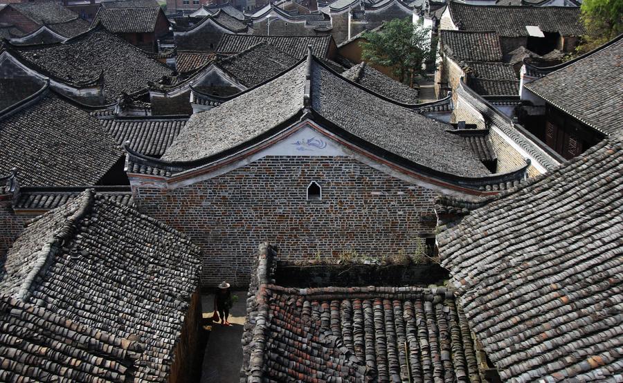 View of birthplace of philosopher Zhou Dunyi in Hunan