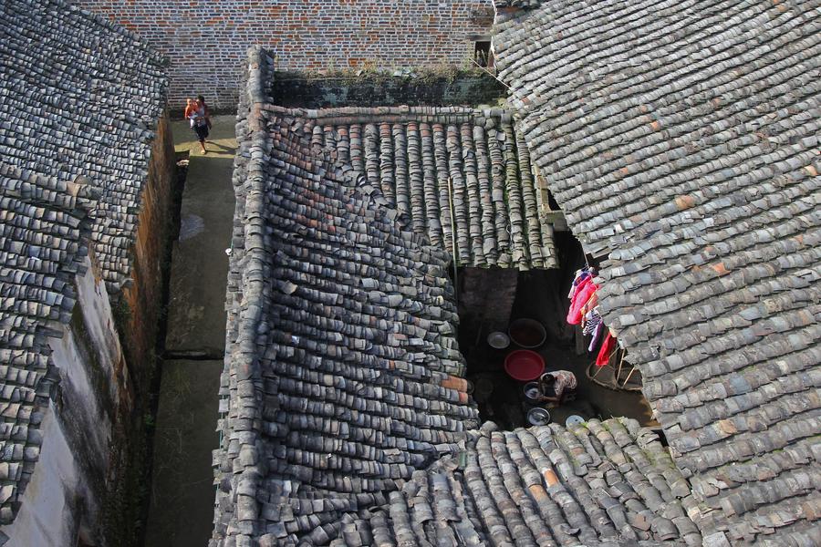 View of birthplace of philosopher Zhou Dunyi in Hunan