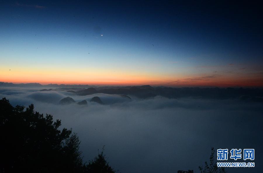 Extraordinary sight of sea of clouds in SW China