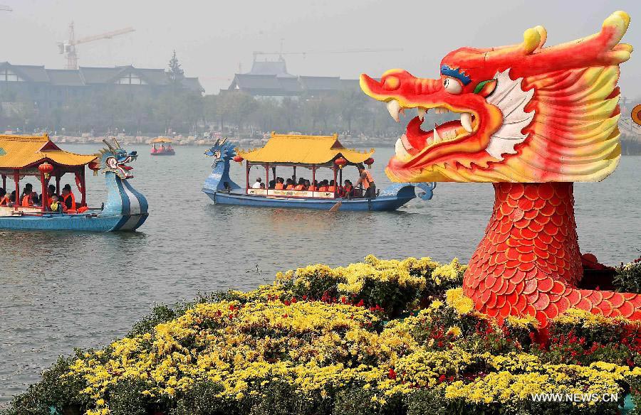 Chrysanthemums burst into bloom in Kaifeng