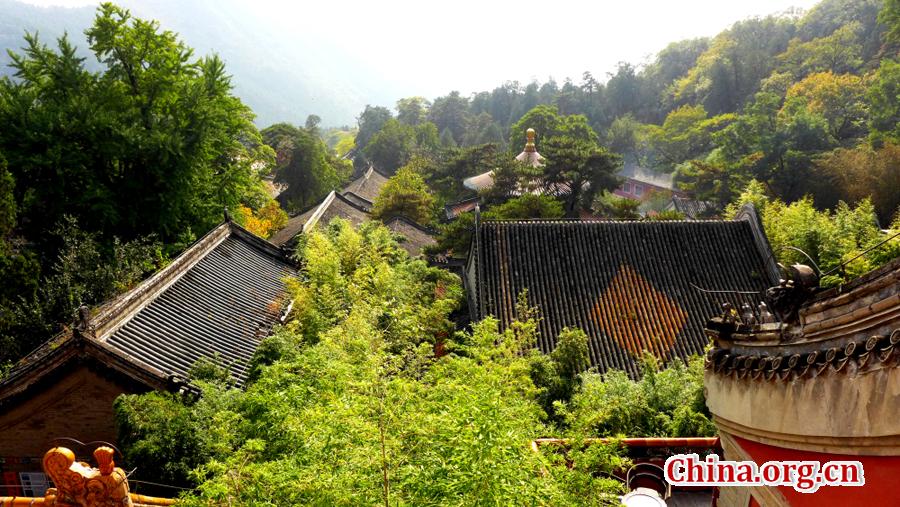 Colorful autumn scenery of Tanzhe Temple