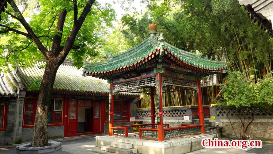 Colorful autumn scenery of Tanzhe Temple