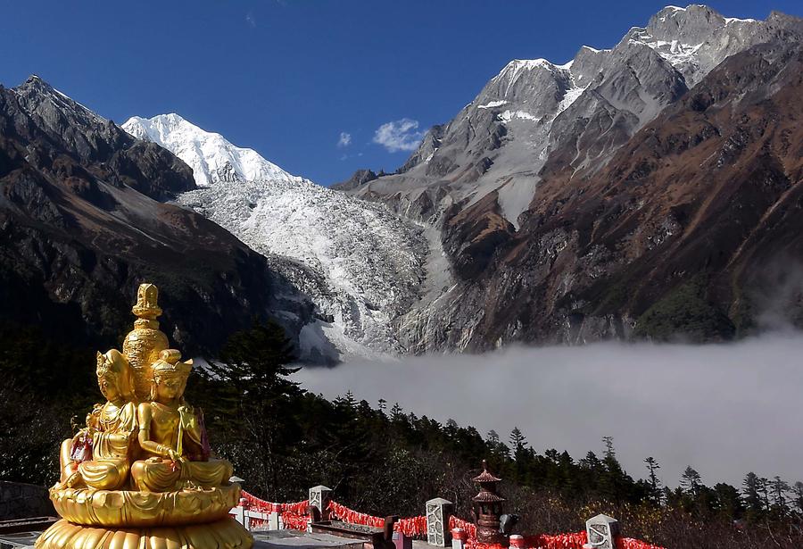 Hailuogou National Glacier Park in SW China