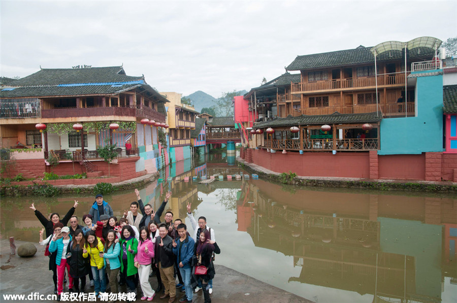 Colorful, ancient town attracts visitors