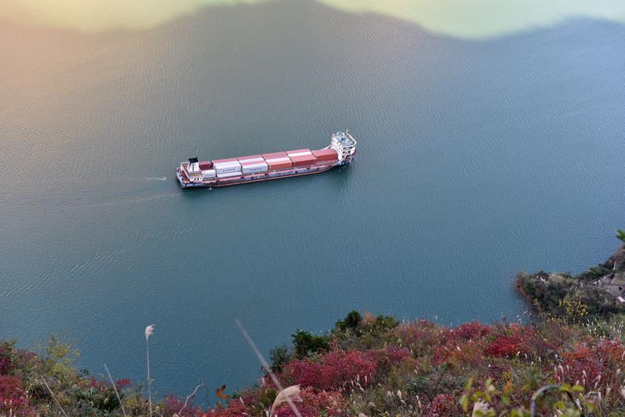 Scenery of Yangtze River in China's Three Gorges area