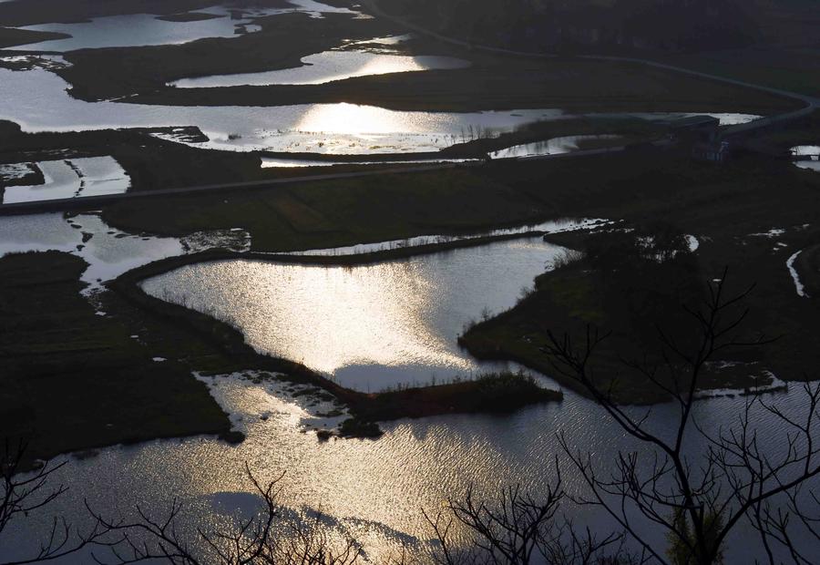 Winter view of Puzhehei in Yunnan