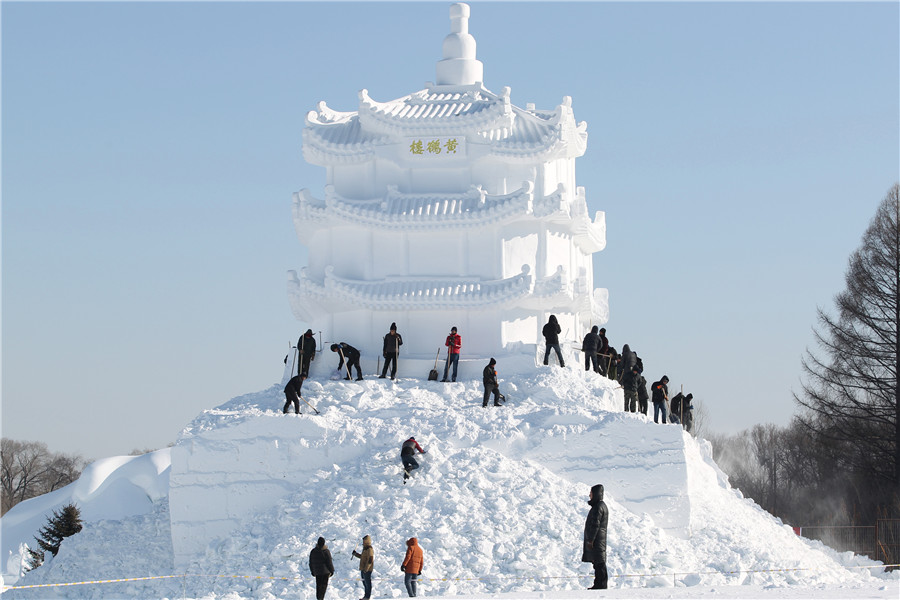 Snow sculptures in Jilin that will melt your heart