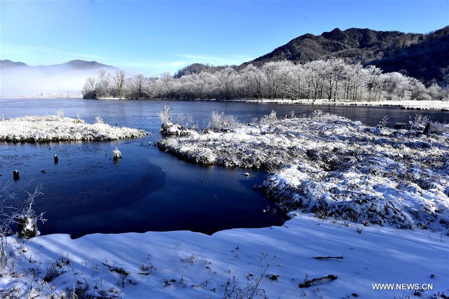 Snow scenery of Dajiuhu National Wetland Park in Hubei