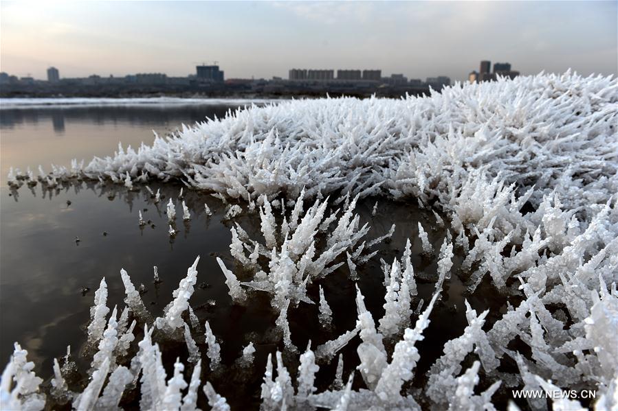 Scenery of Salt Lake in Shanxi