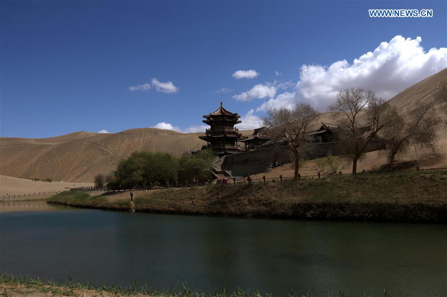 Dunhuang shows natural beauty after rainfall in NW China