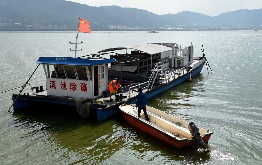 Water quality of Dianchi Lake improved in SW China's Kunming