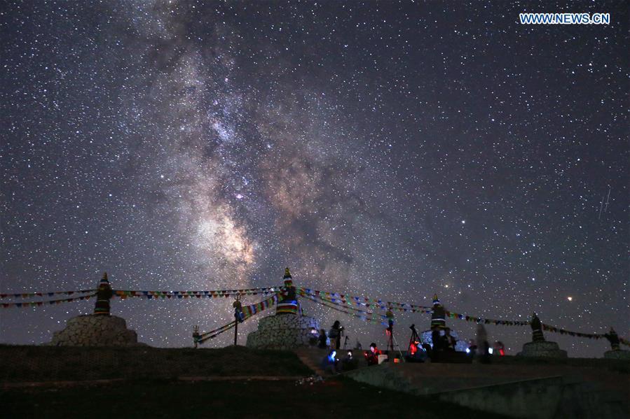 Starry sky in Inner Mongolia attracts enthusiasts in early August