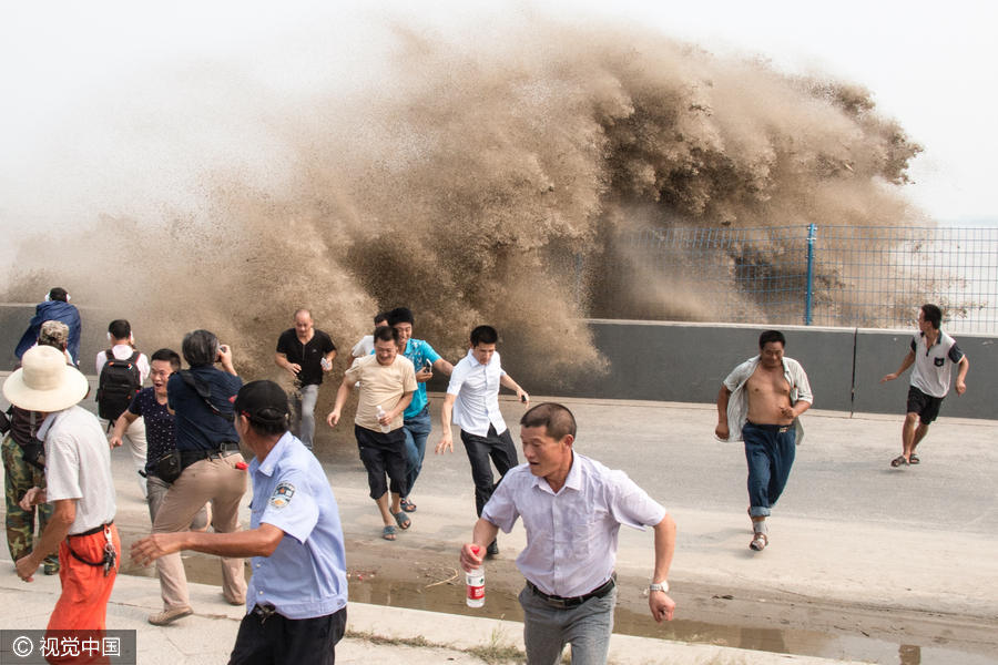 Meet Hangzhou's annual Qiantang River tidal bore