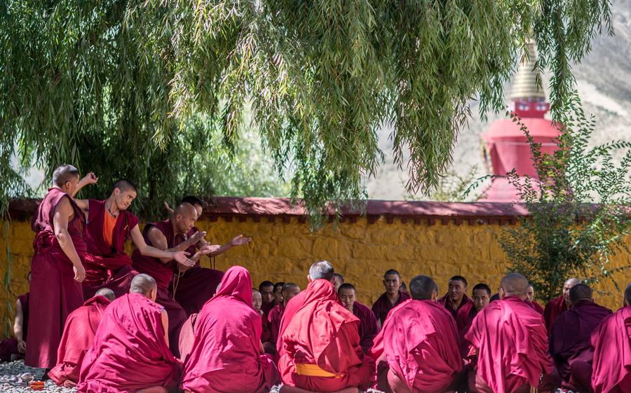 Sanyai Monastery in Zhanang county, China's Tibet