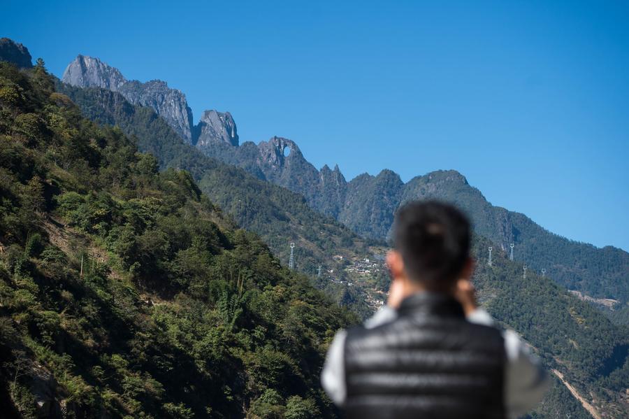 Scenery of 'stone moon' scenic spot in SW China