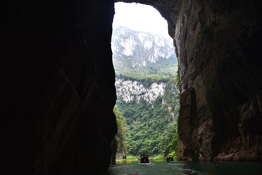 Scenery of Longtan hydropower station in South China's Guangxi