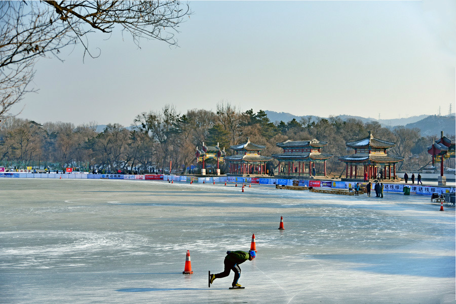 Summer resort turns into winter paradise