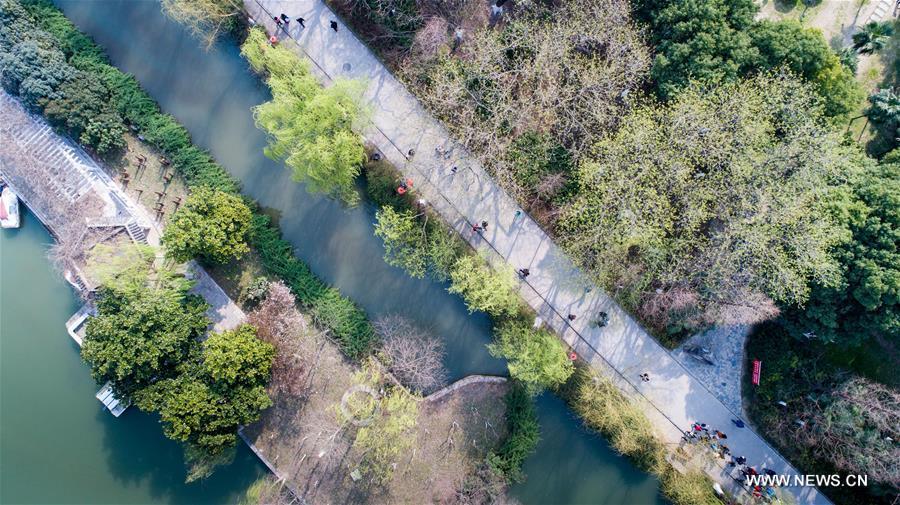 Spring scenery of Baohe Park in E China's Hefei