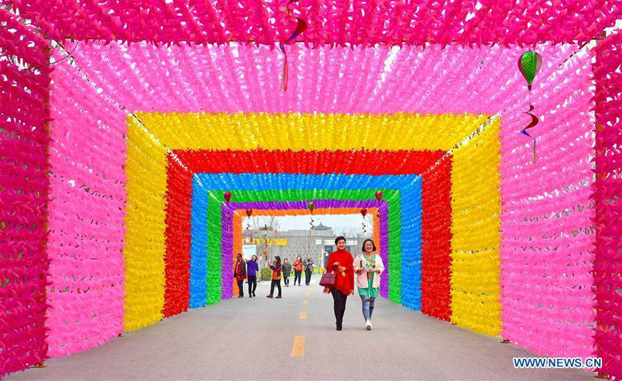 In pics: Pinwheel and Kite Festival in North China's Tangshan