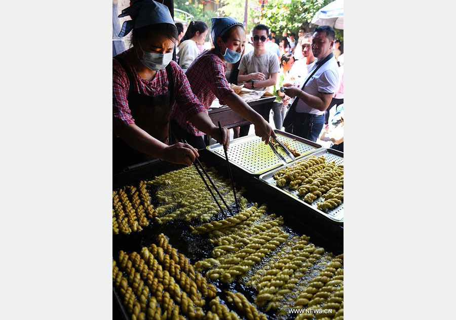 Folk tourism developed at Yuanjia village in NW China's Shaanxi