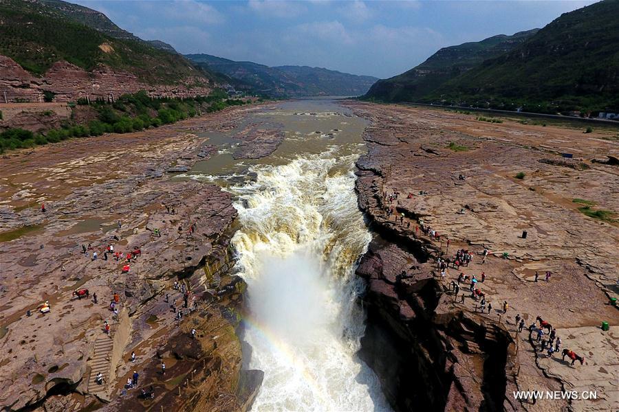 Hukou Waterfall of Yellow River in N China