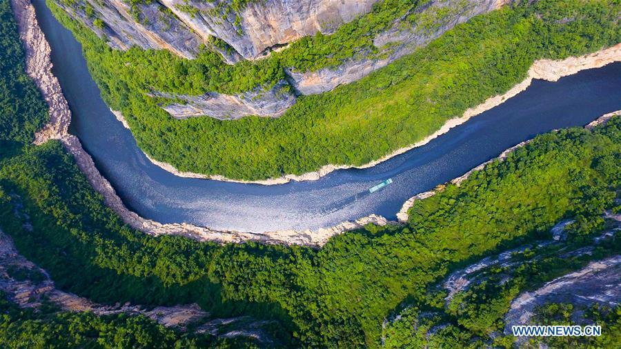 'Small Three Gorges' scenic area in SW China's Chongqing