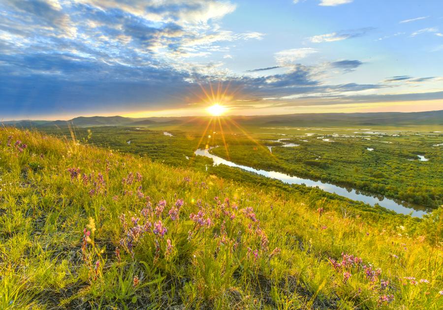 Amazing scenery along Argun river