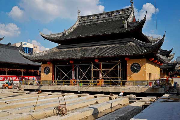 Jade Buddha Temple's Grand Hall to be moved