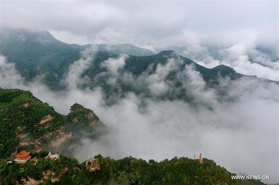 Scenery of Wulaofeng scenic spot in Yuncheng, Shanxi