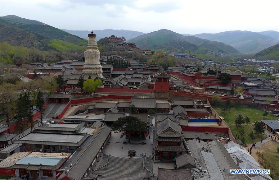 Temples on Mount Wutai in N China's Shanxi