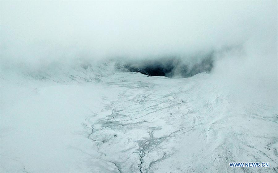 Extraordinary scenery of sea of clouds in NW China's Gansu