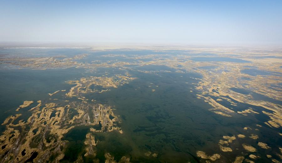 Scenery of Daxihaizi Reservoir on Tarim River in Xinjiang