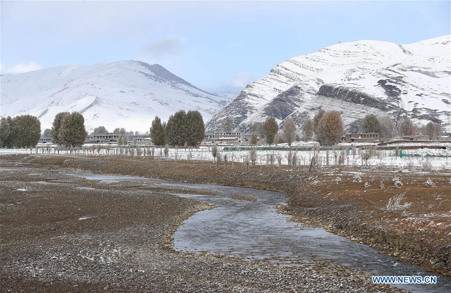 Scenery of snow-covered Yading Nature Reserve in SW China