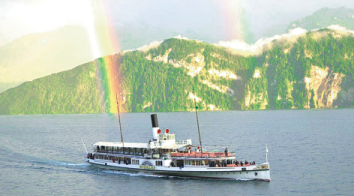 Take a lunch cruise on Lake Lucerne, even in winter