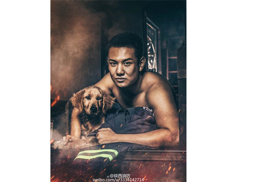 Chinese firefighters awe netizens in 2017 Calendar