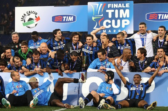 意大利杯：米利托绝杀托蒂染红 国米1:0擒罗马夺冠