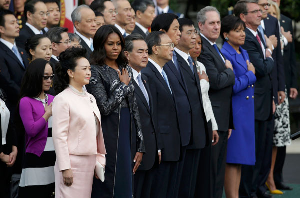 President Obama greets President Xi with <EM>nihao</EM> on state visit