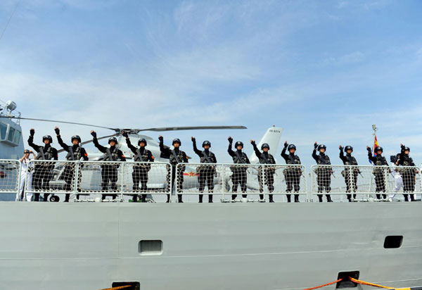 PLA naval fleet leaves for Gulf of Aden