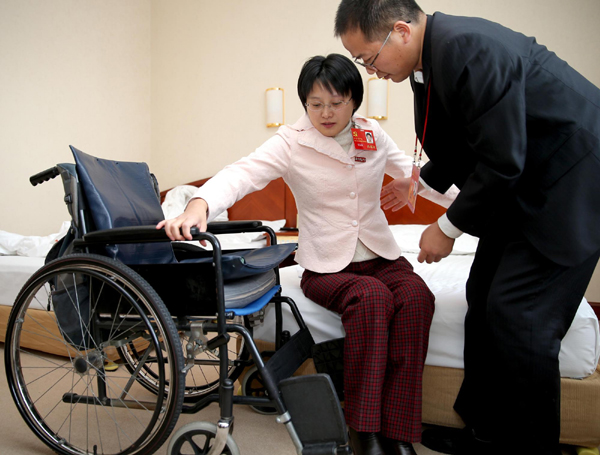 Delegate's disability no barrier to success