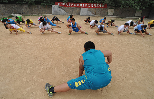 Summer camp tackles child obesity in China