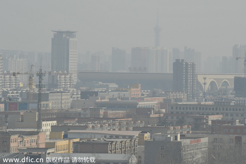 Top 10 cities with worst smog in China