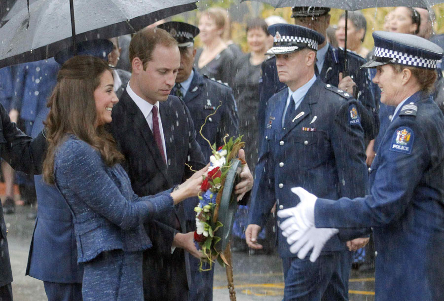 British royal family's last day in NZ